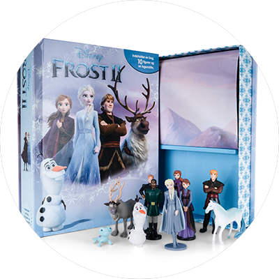 En Frost-bog med legefigurer
