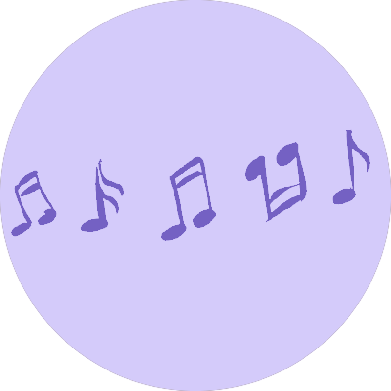 Noder på en lilla baggrund.