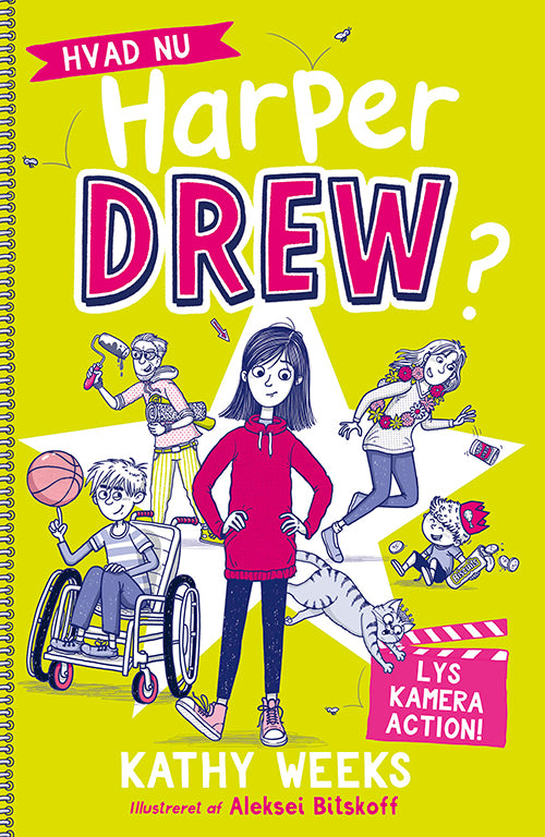 Forside til bogen Hvad nu, Harper Drew? (3): Lys, kamera, action!
