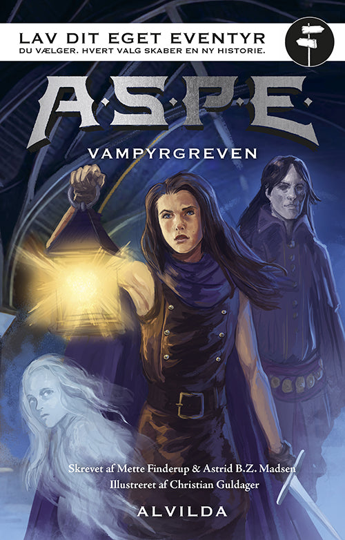 Forside til bogen A.S.P.E. - Lav dit eget eventyr: Vampyrgreven