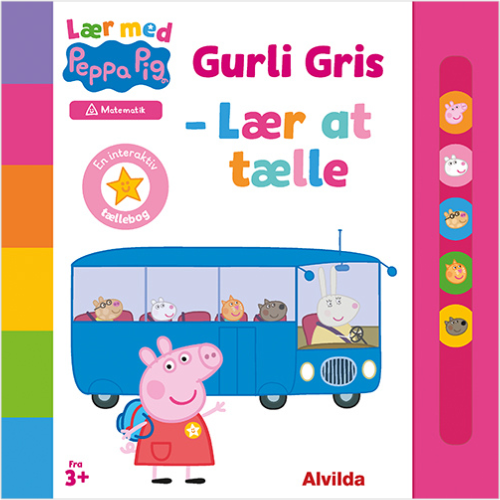 Forside til bogen Peppa Pig - Lær med Gurli Gris - Gurli Gris - Lær at tælle
