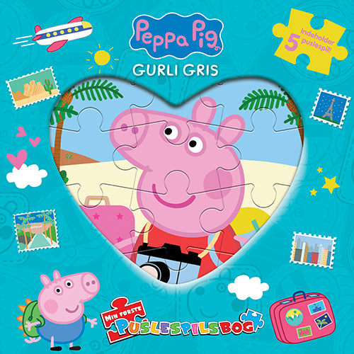 Forside til Peppa Pig - Gurli Gris - Min første puslespilsbog