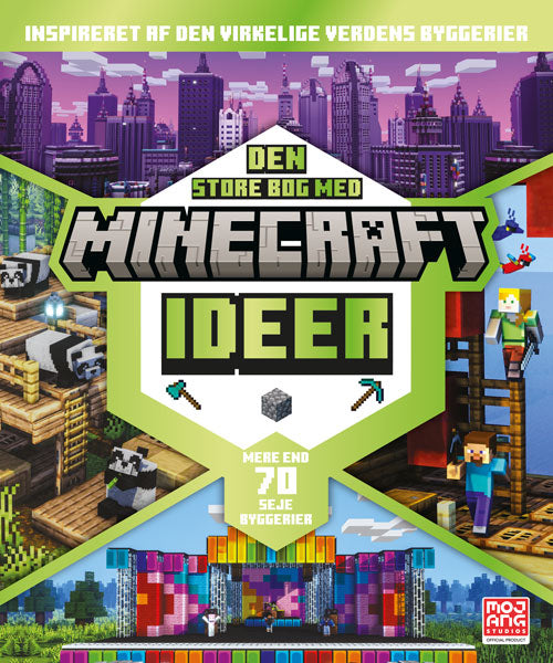 Forside til bogen Den store bog med Minecraft ideer