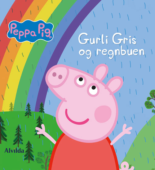 Forside til bogen Peppa Pig - Gurli Gris og regnbuen