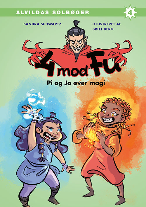 Forside til bogen 4 mod Fu: Pi og Jo øver magi