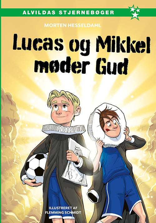 Forside til bogen Lucas og Mikkel møder Gud