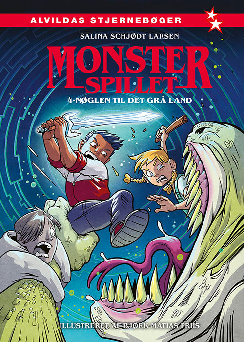 Forside til bogen Monsterspillet 4: Nøglen til Det Grå Land