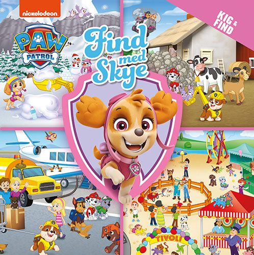 Forside til bogen Kig og Find - Paw Patrol - Find med Skye