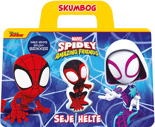 Forside til bogen Marvel - Spidey - Seje helte (skumbog med brikker)
