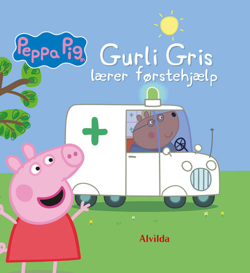 Forside til bogen Peppa Pig - Gurli Gris lærer førstehjælp