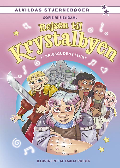 Forside til bogen "Rejsen til Krystalbyen 1: Krigsgudens flugt"