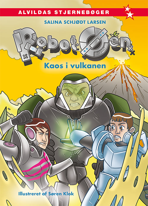 Forside til bogen Robot-øen 2: Kaos i vulkanen
