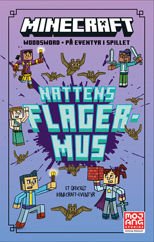 Forside til bogen "Minecraft - Woodsword - På eventyr i spillet 2: Nattens flagermus"