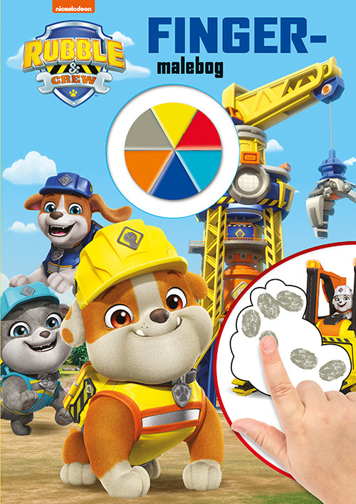 Forside til bogen Rubble & Crew - Fingermalebog