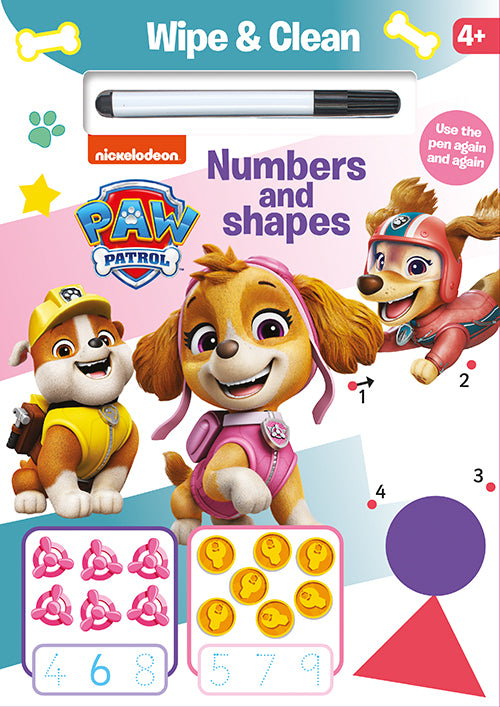 Forside til Paw Patrol - Skye - Skriv og visk ud