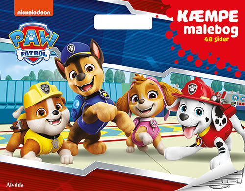 Forside til malebogen Paw Patrol - KÆMPE malebog