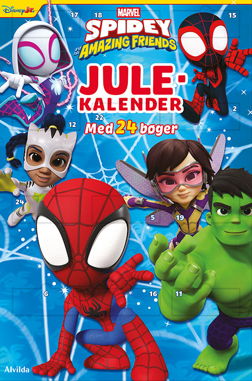Julekalenderen Marvel - Spidey - Julekalender med 24 billedbøger