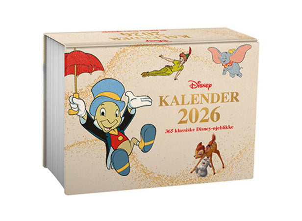 Foto af bordkalenderen Disney kalender 2026 - 365 klassiske Disney-øjeblikke