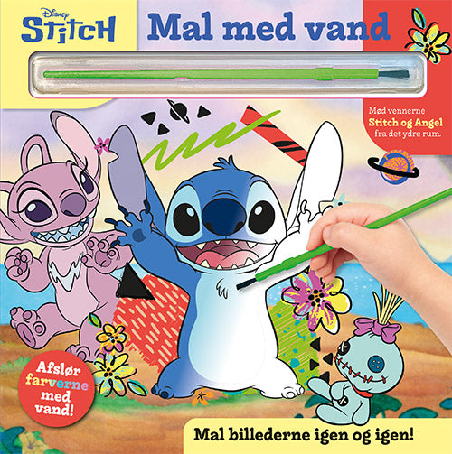 Forside til bogen Mal med vand - Disney - Stitch