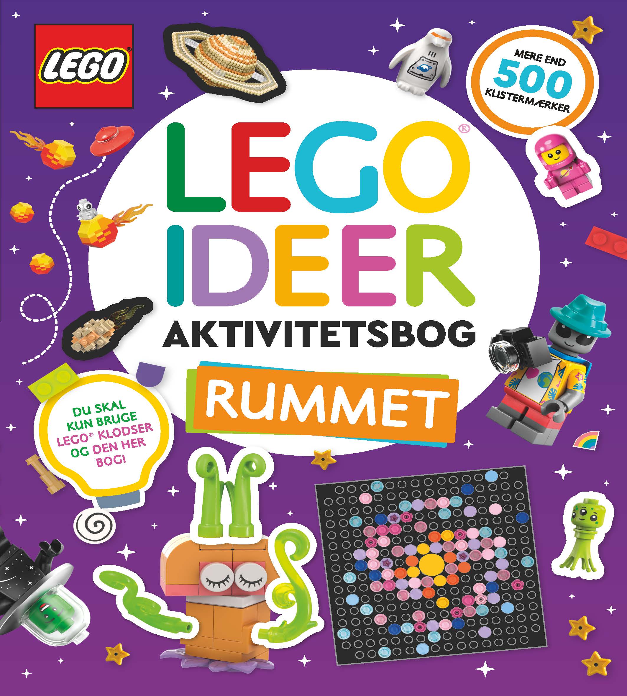 Forside til bogen "LEGO IDÉER - Aktivitetsbog - Rummet"