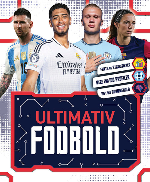 Forside til bogen "Ultimativ fodbold: Statistikker, profiler og drømmehold"
