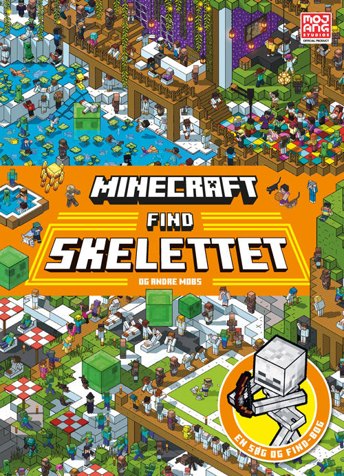 Forside til bogen "Minecraft - Find skelettet - og andre mobs"