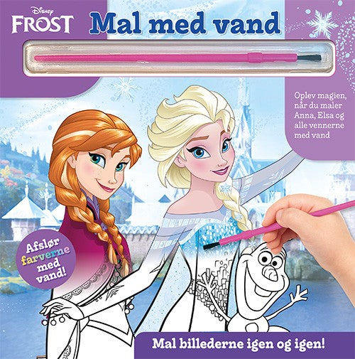 Forside til bogen "Mal med vand - Disney - Frost "