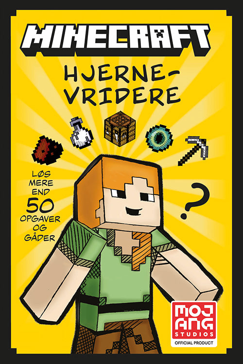 Forside til bogen "Minecraft - Hjernevridere"