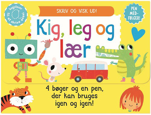 Forside til Skriv og visk ud - Kig, leg og lær