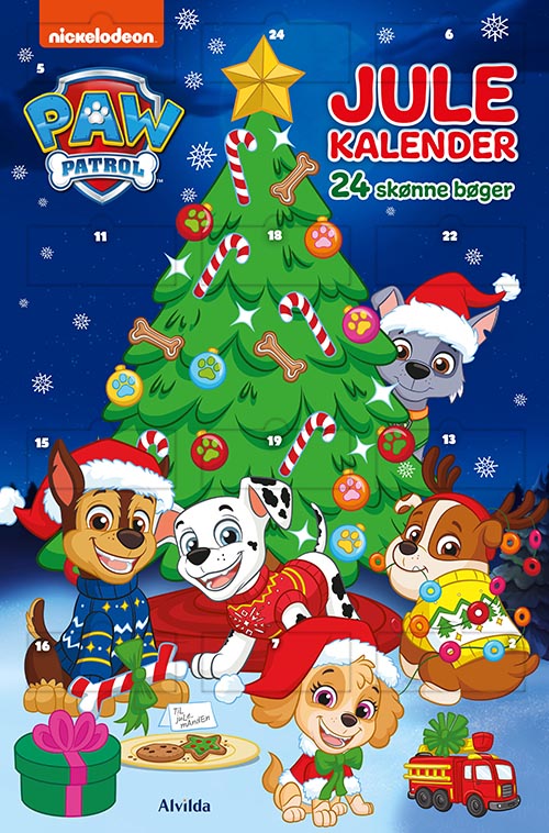 Julekalenderen Paw Patrol julekalender - med 24 billedbøger