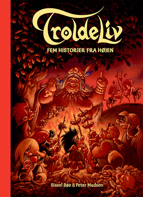 Forside til bogen Troldeliv - Fem historier fra højen (RØD)