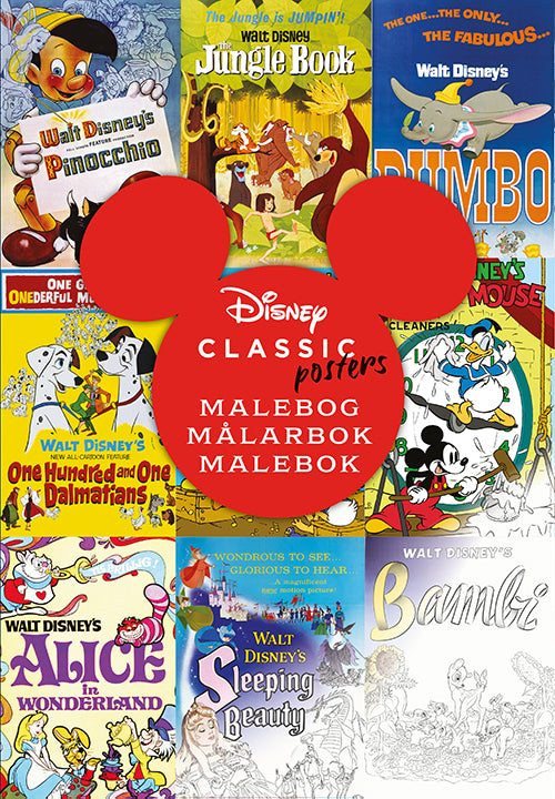 Forside til bogen Disney Classic Posters - Malebog