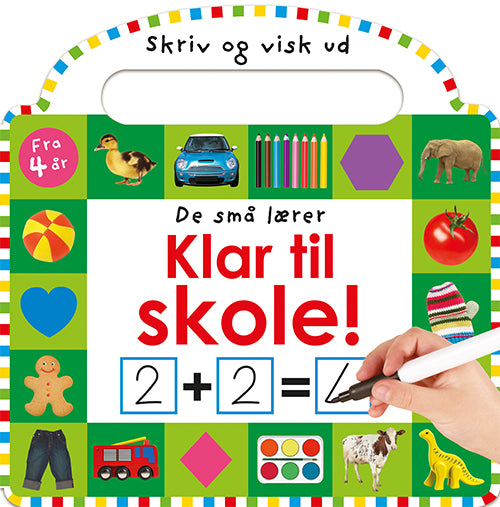 Forside til bogen De små lærer - Skriv og visk ud - Klar til skole