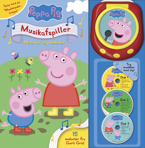 Forside til bogen Peppa Pig - Gurli Gris’ musikafspiller - Historier og melodier (med 15 sange)