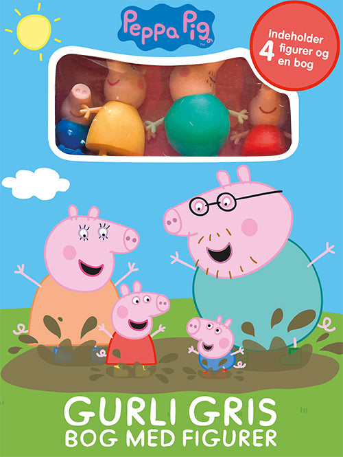 Forside til bogen Peppa Pig - Gurli Gris - Bog med figurer