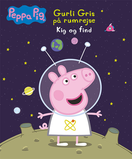 Forside til bogen Peppa Pig - Gurli Gris på rumrejse - Kig og find