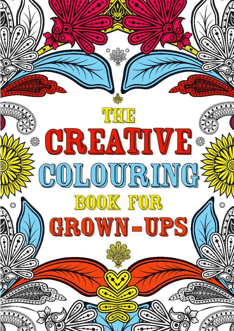 Forside til bogen The Creative Colouring Book for Grown-Ups