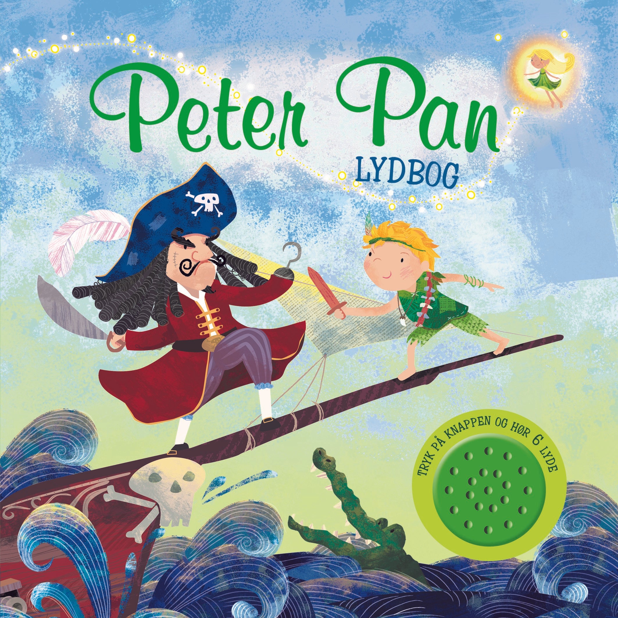 Forside til bogen Peter Pan (papbog m. 6 lyde)