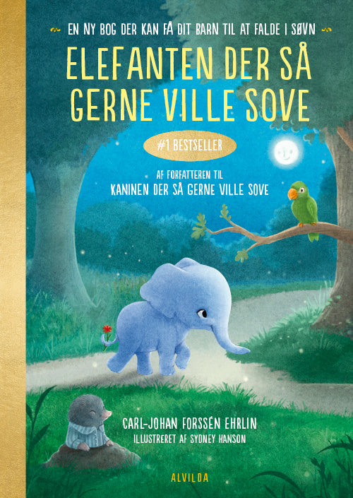 Forside til bogen Elefanten der så gerne ville sove. En ny bog der kan få dit barn til at falde i søvn