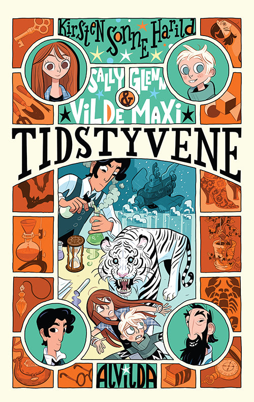 Forside til bogen Sally, Glenn og vilde Maxi 4: Tidstyvene