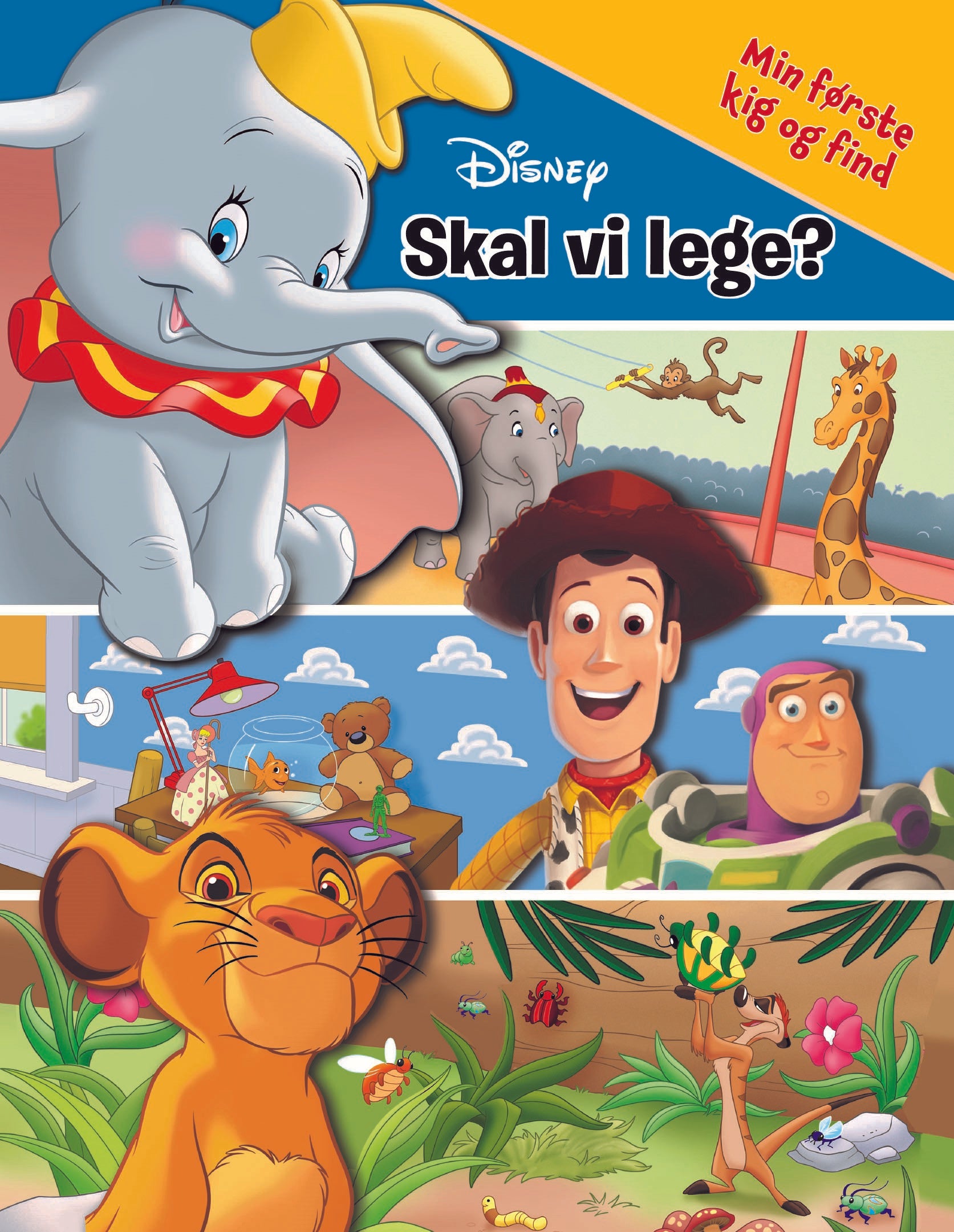 Forside til bogen Disney - Skal vi lege? Min første kig og find