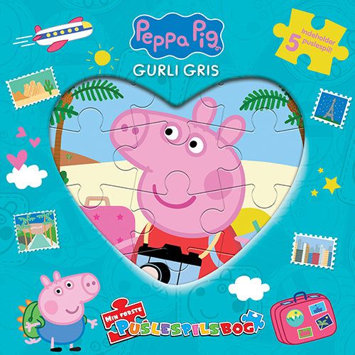 Peppa Pig - Gurli Gris - Min første puslespilsbog (m. 5 puslespil)