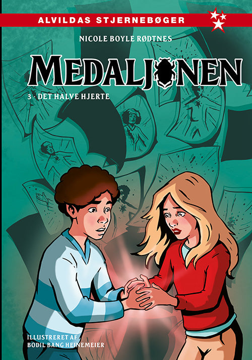 Forside til bogen Medaljonen 3: Det halve hjerte. 