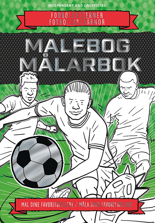 Forside til bogen Fodboldstjerner - Malebog