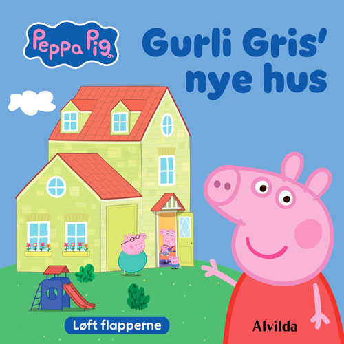 Forside til bogen "Peppa Pig - Gurli Gris' nye hus - Løft flapperne"
