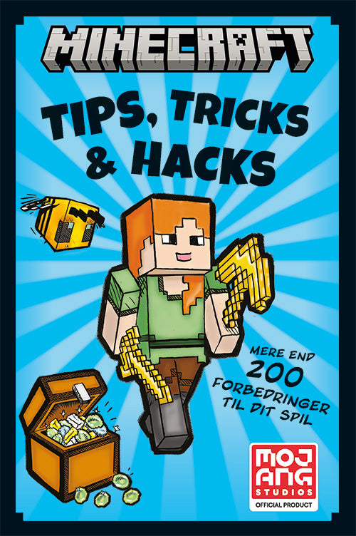 Forside til bogen "Minecraft - Tips, Tricks & Hacks"