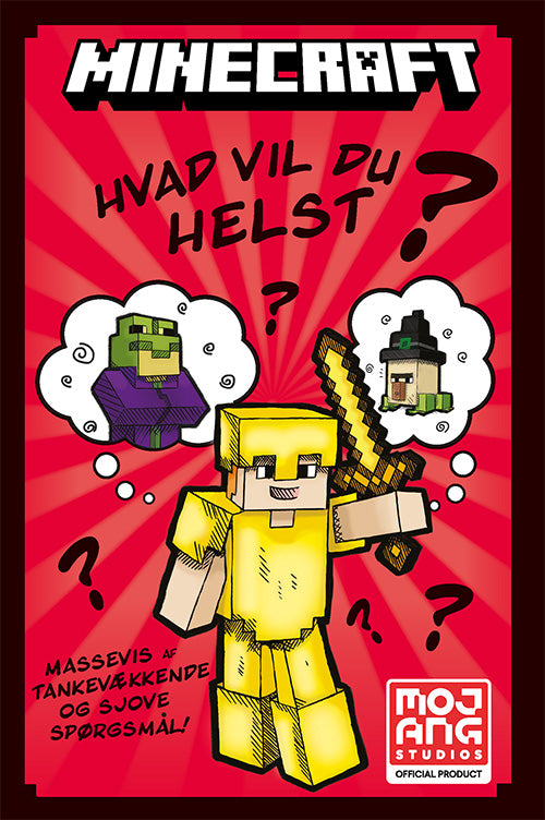 Forside til bogen "Minecraft - Hvad vil du helst?"