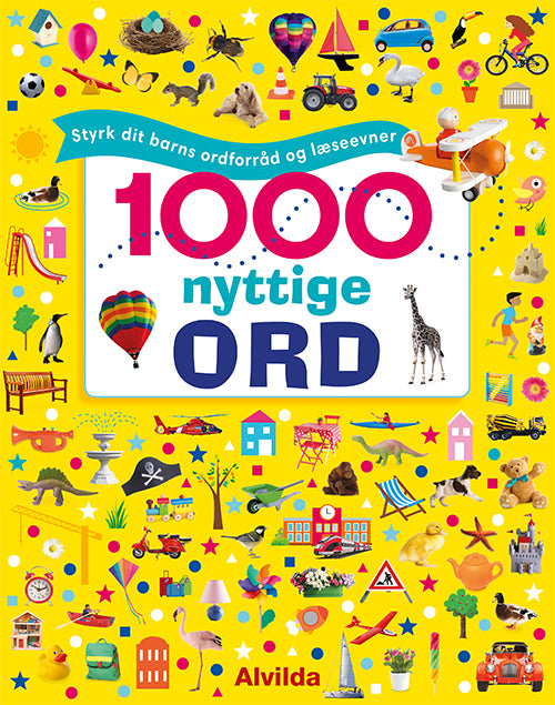 Forside til bogen 1000 nyttige ord - Styrk dit barns ordforråd og læseevner