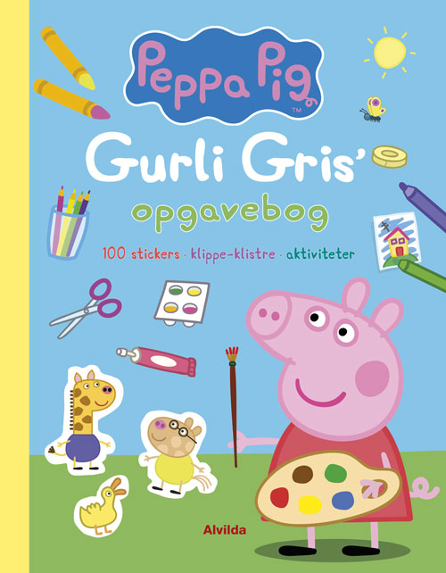 Forside til bogen Peppa Pig - Gurli Gris’ opgavebog (100 stickers, klippe-klistre, aktiviteter)