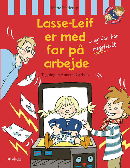 Forside til bogen Lasse-Leif er med far på arbejde